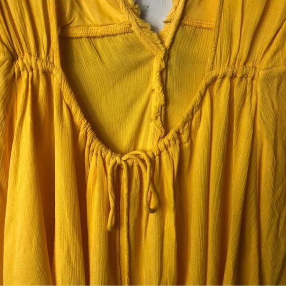 Urban Outfitters Lenna Open-Back Babydoll Top in Yellow Size Small - Picture 10 of 12
